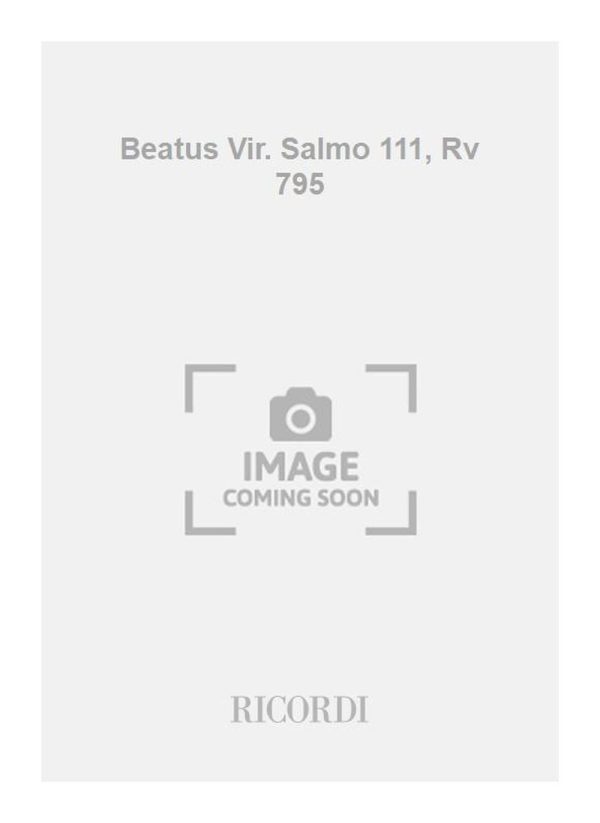 Beatus Vir. Salmo 111, Rv 795 Vla E B. - Parti Strumentali - Critical Edition, Softcover