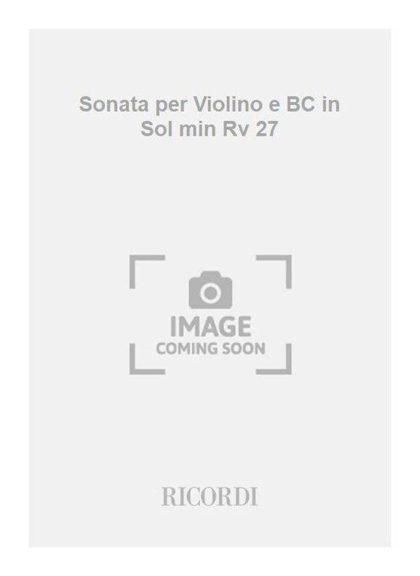 Sonata per Violino e BC in Sol min Rv 27  Op. 2 N. 1 - F.XII-29 - Tomo 394