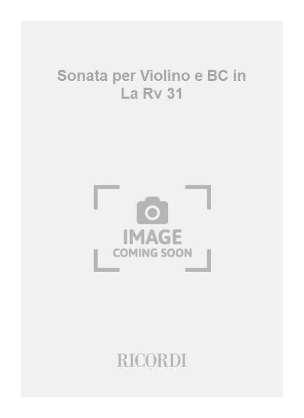 Sonata per Violino e BC in La Rv 31 Op. 2 N. 2 - F.XIII-30 - Tomo 395