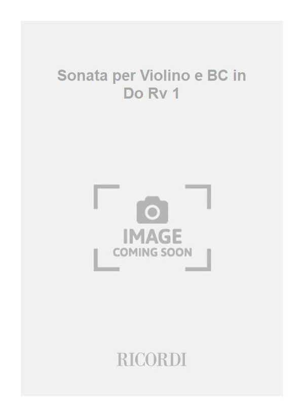 Sonata per Violino e BC in Do Rv 1 Op. 2 N. 6 - F.XIII-34 - Tomo 399