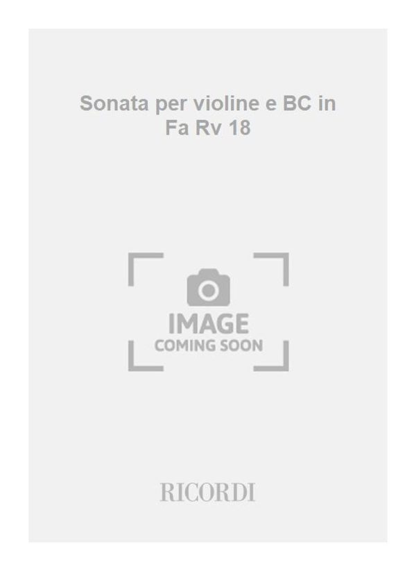 Sonata per violine e BC in Fa Rv 18 Op. 5 N. 13 F.Xiii-41 - Tomo 430