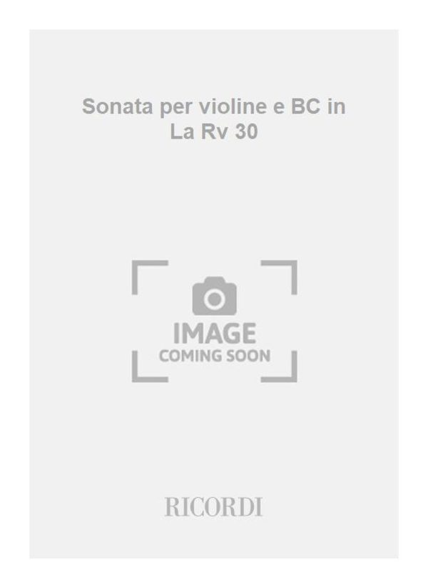 Sonata per violine e BC in La Rv 30 Op. 5 N. 14 - F.Xiii-42 - Tomo 431