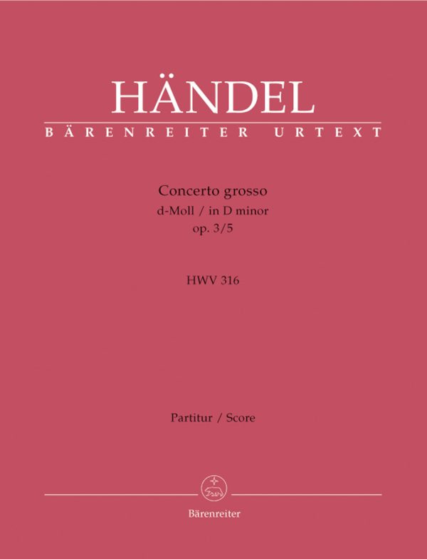 Concerto grosso d minor op. 3-5 HWV 316