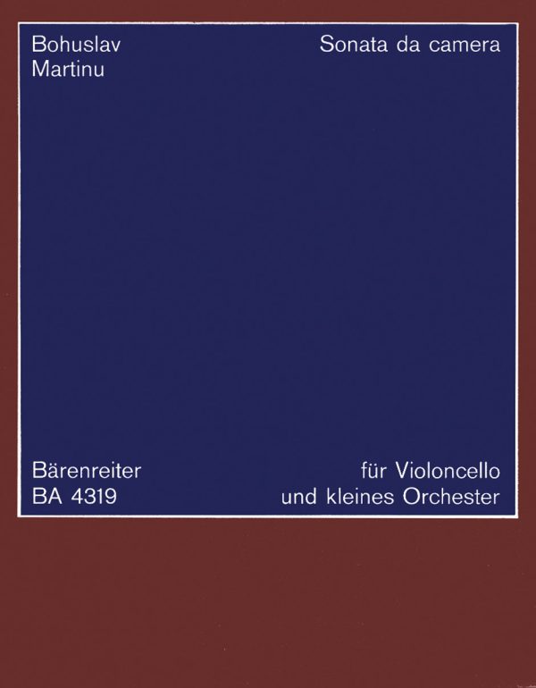 Sonata Da Camera Vc Study Sc for Violoncello and Chamber Orchestra