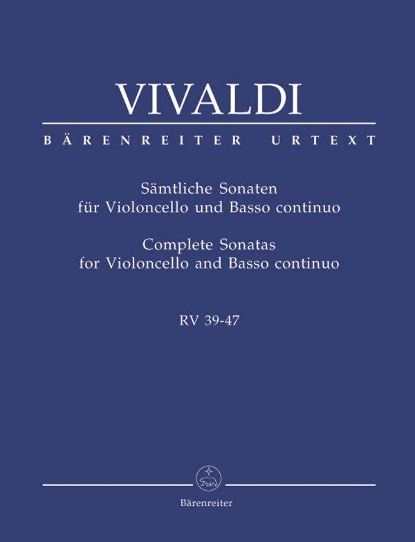 Complete Sonatas for Violoncello and Bc. RV 39-47 Performance Score and Parts