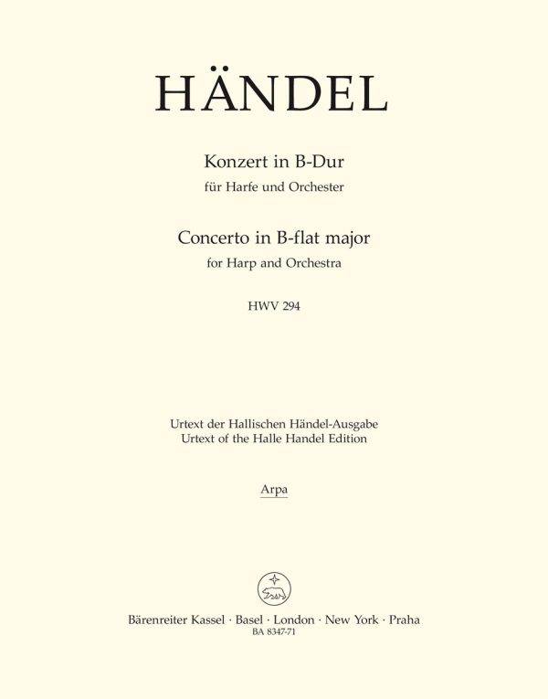 Konzert In B-Dur Fur Harfe Und Orchester HWV 294