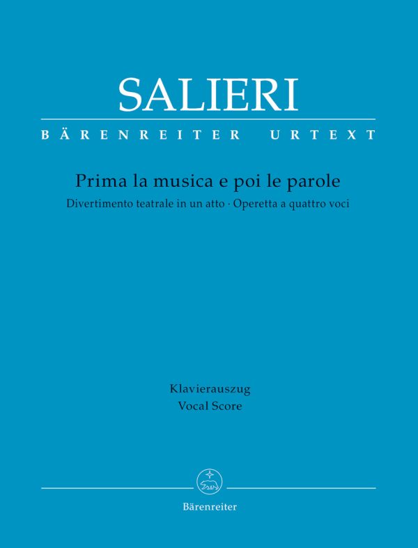 Prima la musica e poi le parole Divertimento teatrale in one act