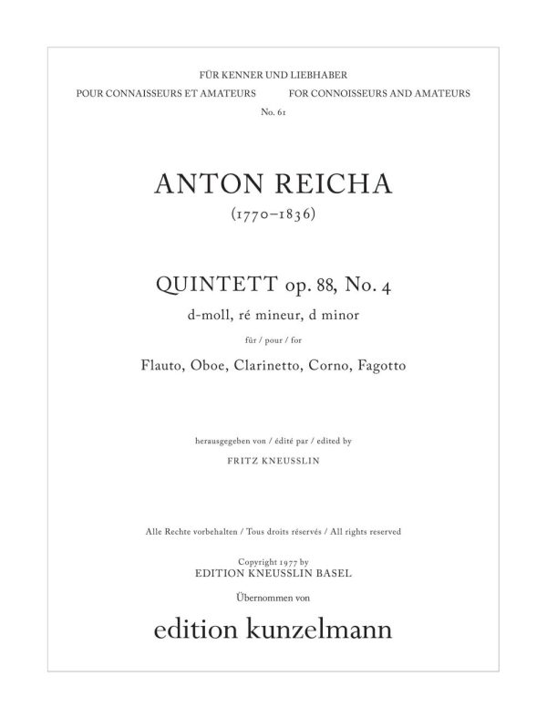 Quintett Op. 88-4