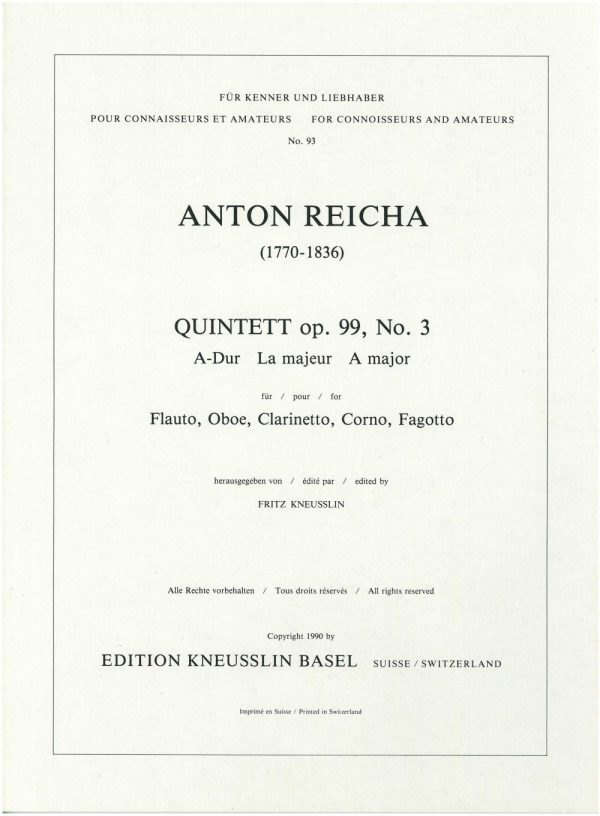 Quintett Op. 99-3