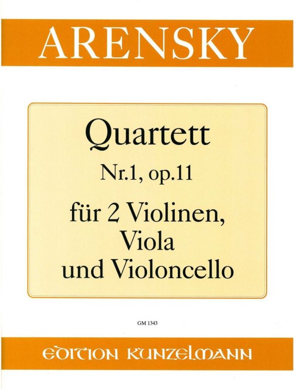 Streichquartett Nr. 1 Op. 11