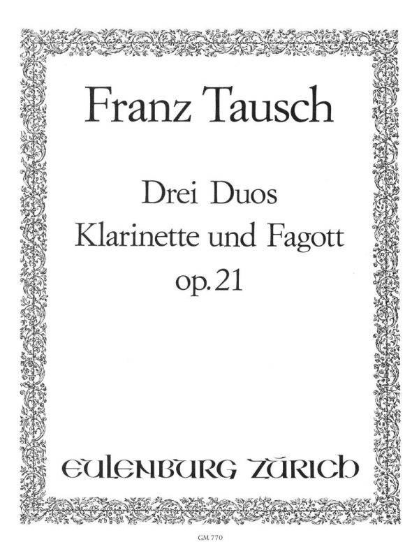 3 Duos Fur Klarinette und Fagott Op. 21