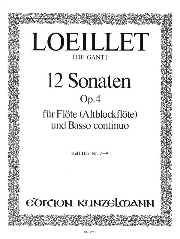 12 Sonaten Op. 4-7-9