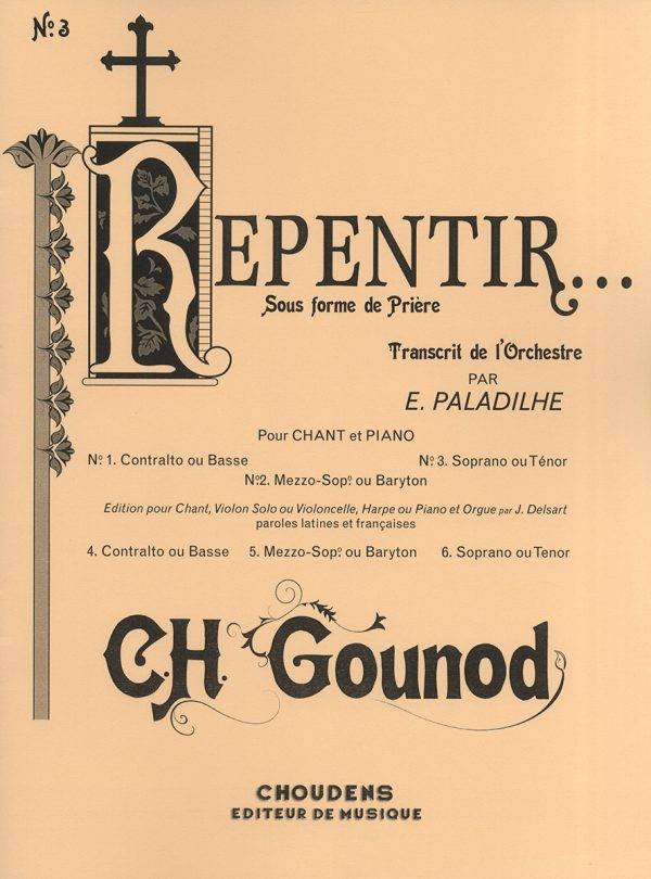 Repentir No. 3  Soprano ou Tenor