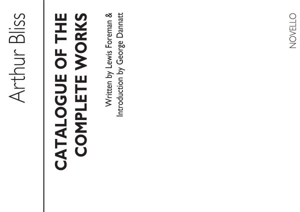 Catalogue Of The Complete Works