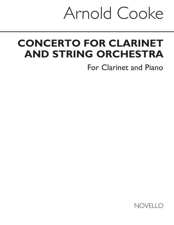 Concerto For Clarinet (with Piano reduction)