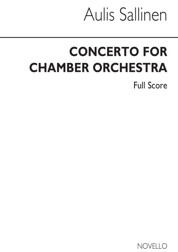 Concerto For Chamber Orch