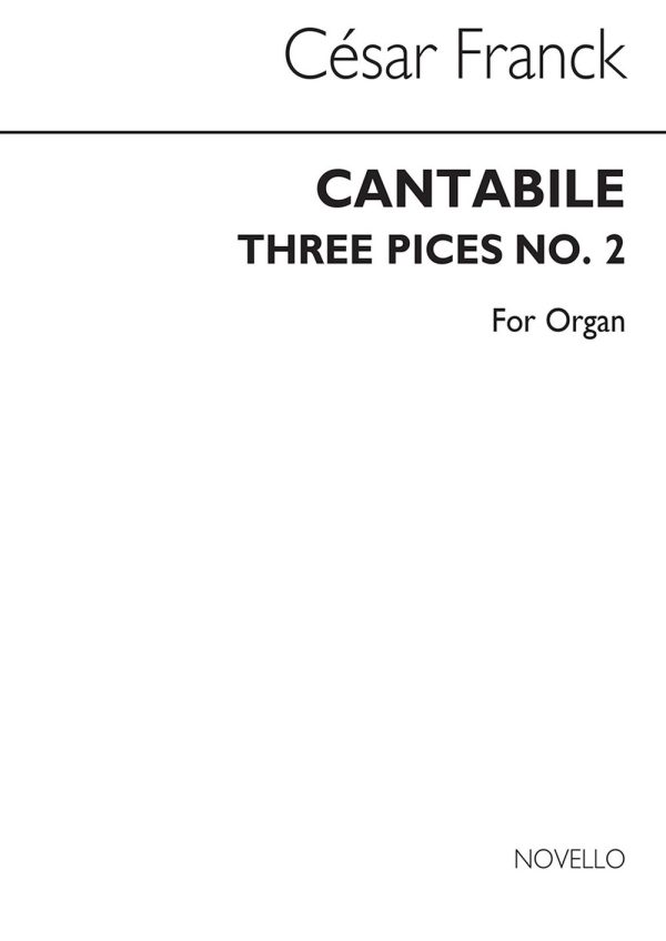 3 Pieces For Organ No.2 Cantabile