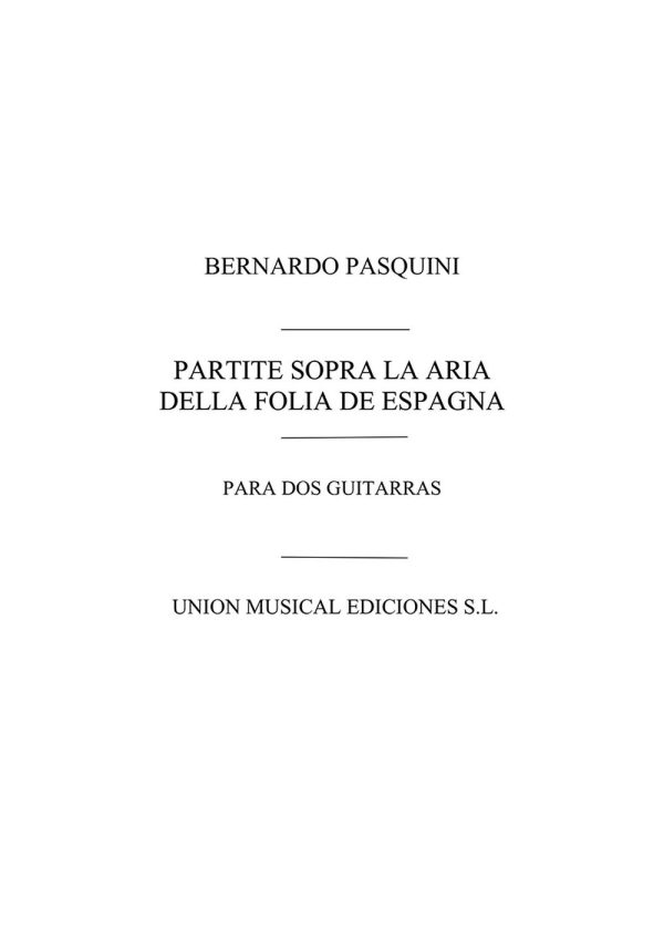 Partite Sopra La Aria Della Folia De Espagne