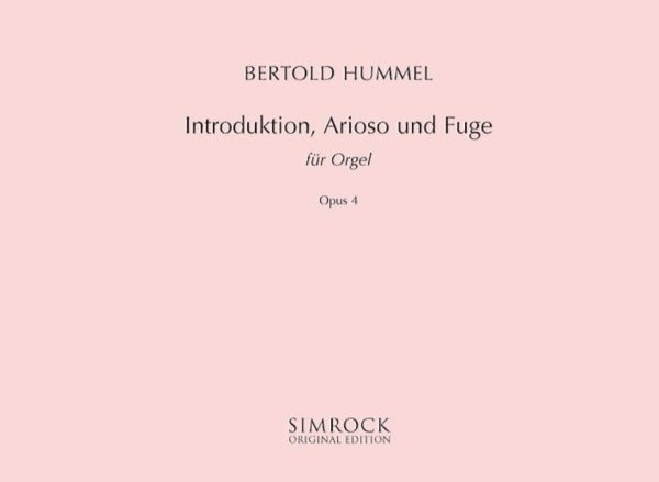 Introduction, Arioso and Fugue op. 4