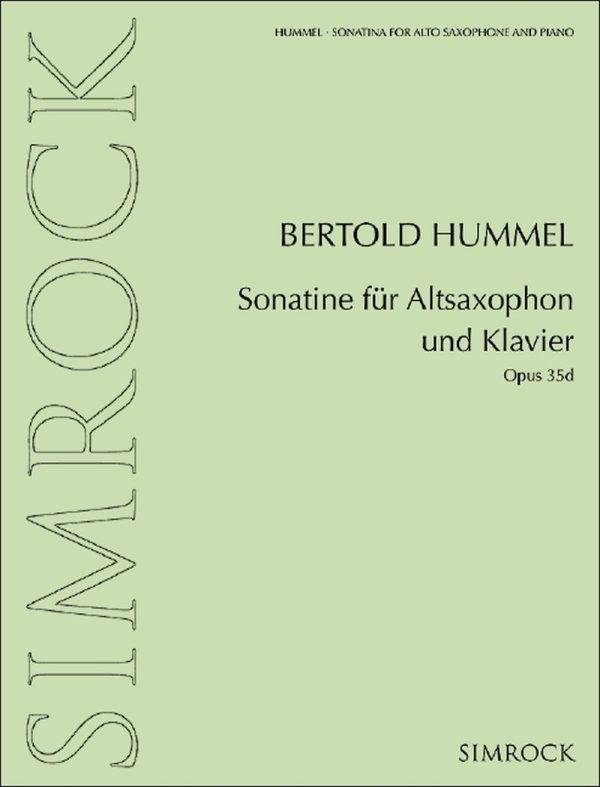 Sonatina for alto saxophone and piano Op. 35d