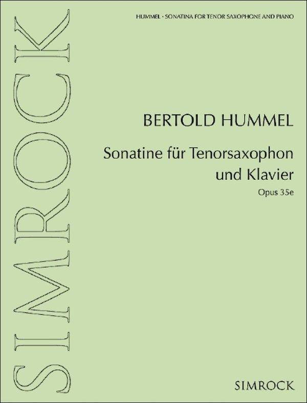 Sonatina for tenor saxophone and piano Op. 35e