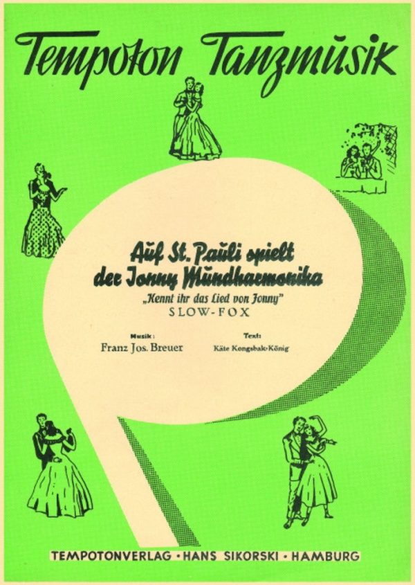 Auf St. Pauli spielt der Jonny Mundharmonika Slow-Fox. Fur Vocal und Klavier
