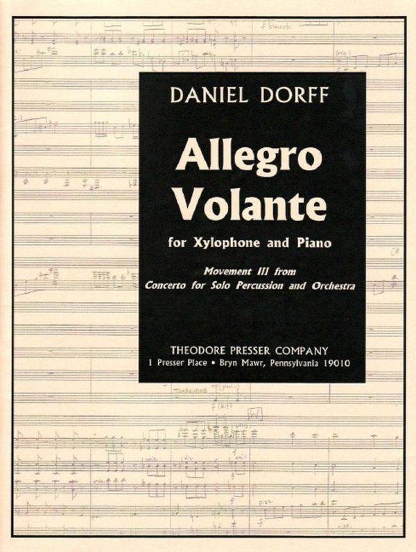 Allegro Volante For Xylophone and Piano - Movement Iii From Concerto for Solo Percussion and Orchestra