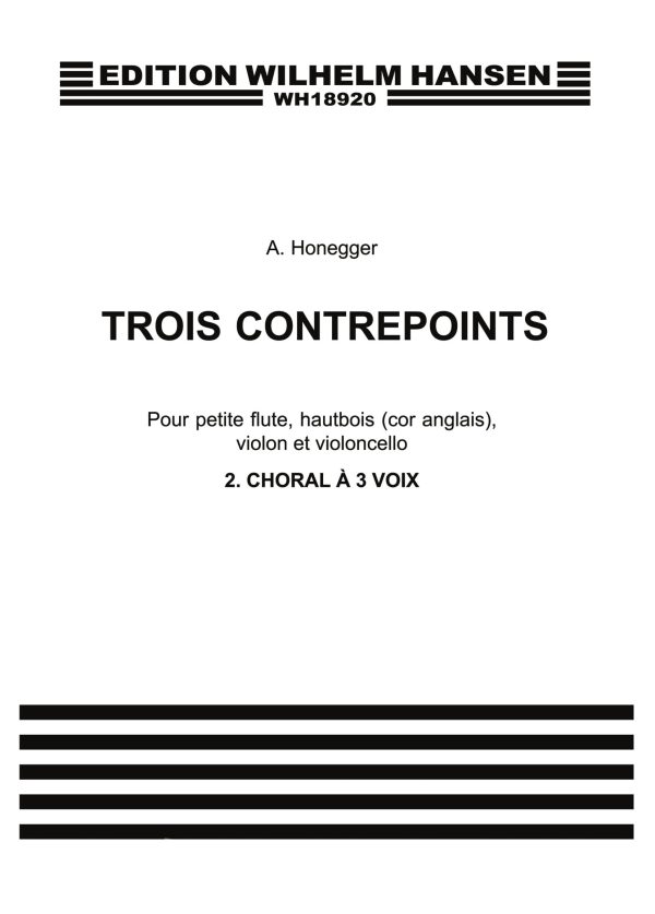 3 Contrepoints No. 2 'Choral A Trois Voix'