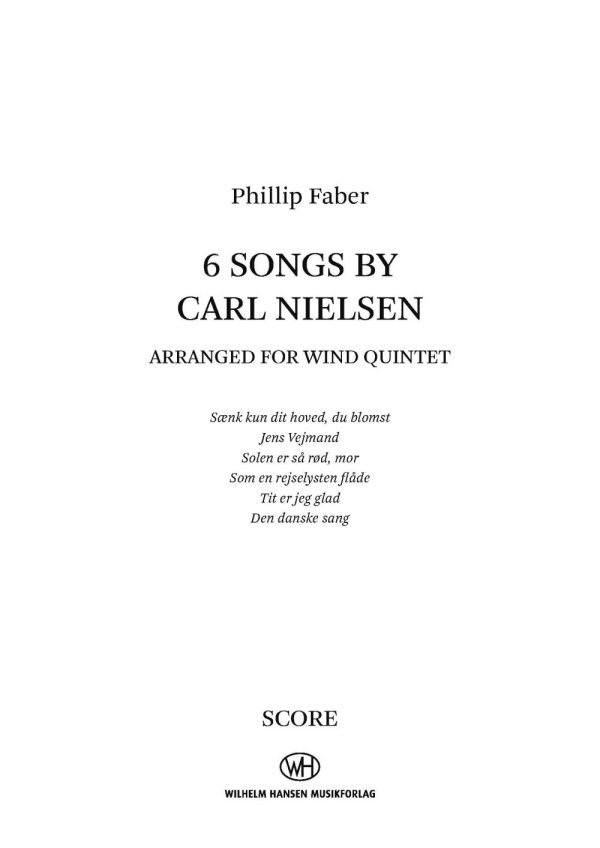 Six Songs By Carl Nielsen