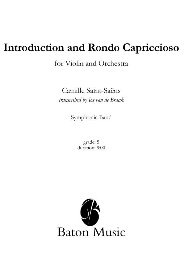 Introduction and Rondo Capriccioso for Violin 