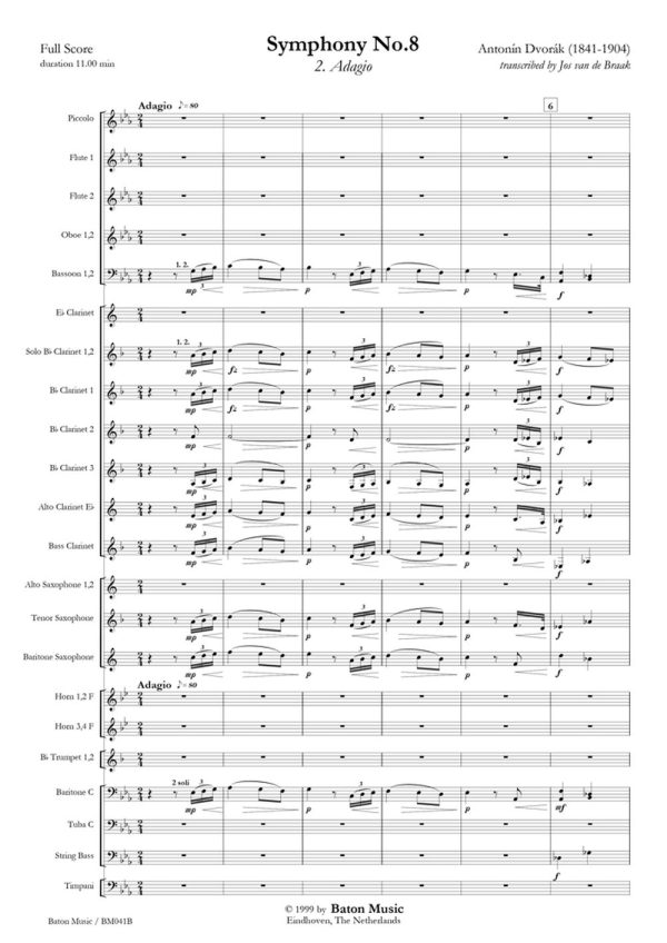 Symphony nr. 8 G major 2. Adagio