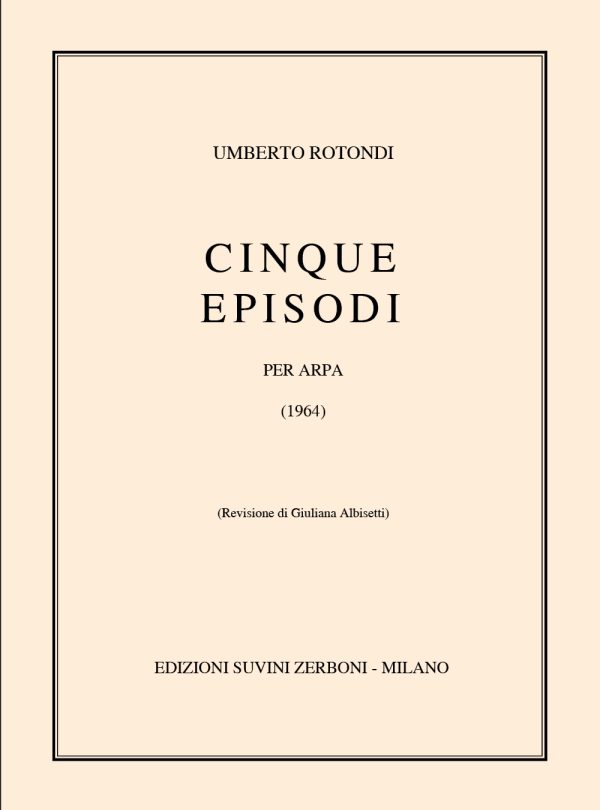 Cinque Episodi (1964) Per Arpa (10 Circa) 