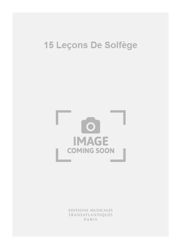 15 Lecons De Solfege 