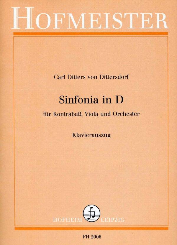 Sinfonia in D = Sinfonia Concertante fur Kontrabass, Viola und Orchester