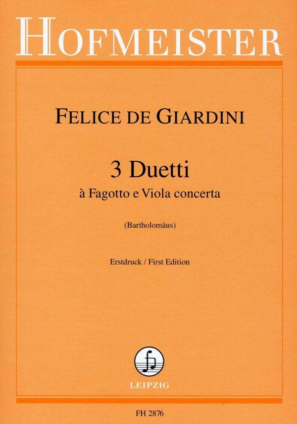 3 Duetti a Fagotto e Viola 