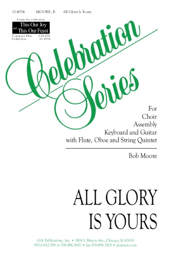 All Glory Is Yours Flute, Oboe, String Quintet - 2 Violins, Viola, Cello, Bass