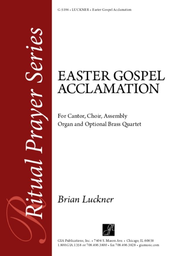 Easter Gospel Acclamation Full Score and Brass quartet - 2 Trumpets, 2 Trombones