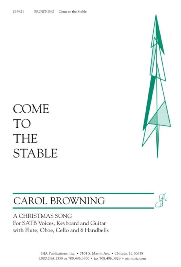 Come to the Stable 6 Handbells, Flute, Oboe, Cello