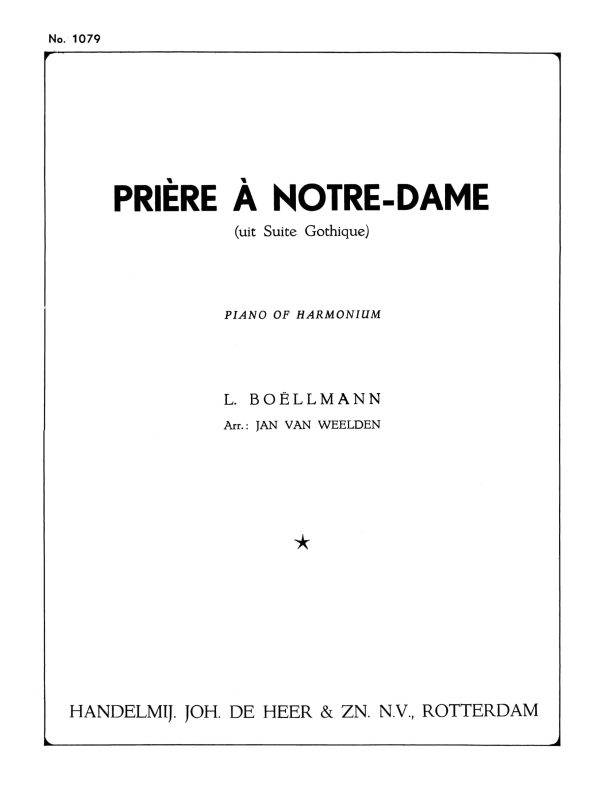 Priere A Notre Dame 