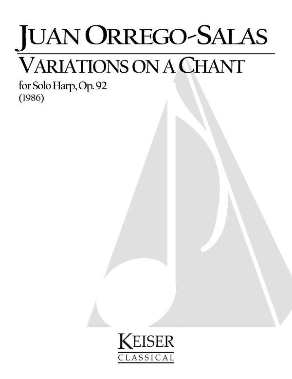 Variations on a Chant Op. 92 Harp Solo