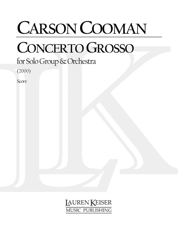 Concerto Grosso for Solo Group (fl, clar, hrn, vl and vc) and Orchestra