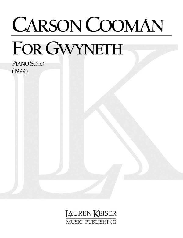 For Gwyneth Piano Solo