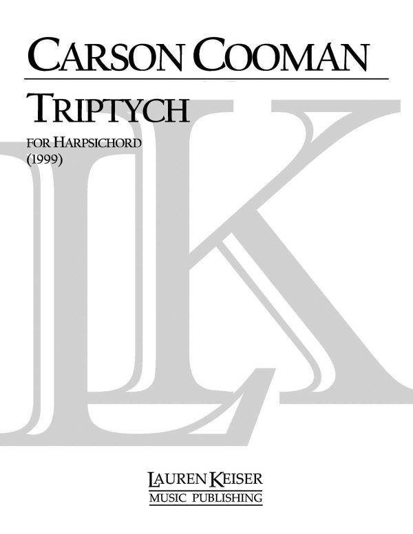 Triptych for Harpsichord Harpsichord Solo