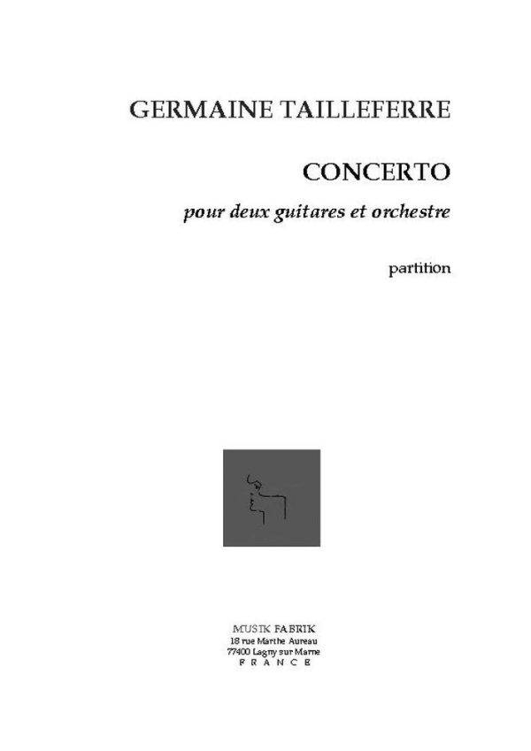 Concerto Pour Deux Guitares 