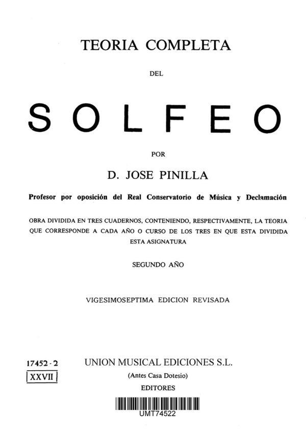 Teoria Completa Del Solfeo Ii 