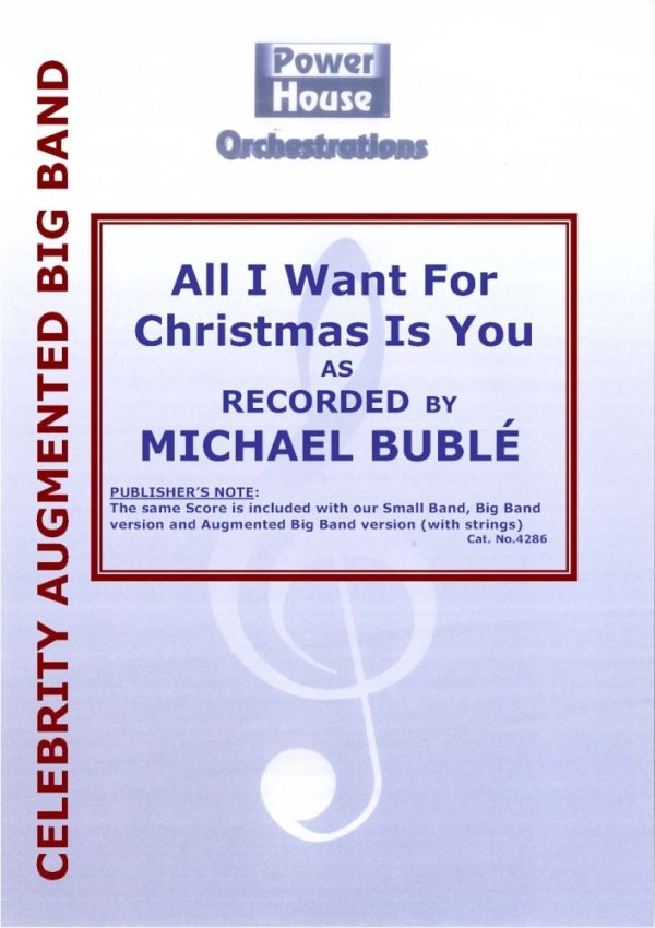 All I Want For Christmas Is You As Recorded By Michael Buble