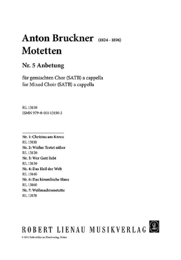 Motetten Nr. 1-4 ubersetzungen der Graduale 1-4