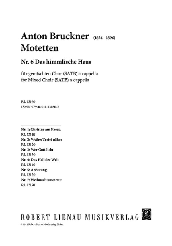 Motetten Nr. 1-4 ubersetzungen der Graduale 1-4